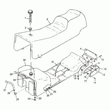SEAT and GAS TANK - 099ET4ES (4948334833A006)
