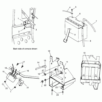 BATTERY BOX - 099ET4ES (4948334833A009)