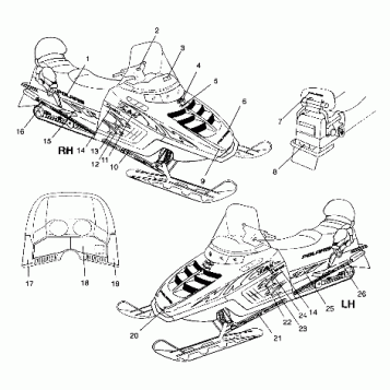 DECALS - RIGEL BLUE HOOD - 099ET4ES (4948334833B001)