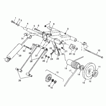 REAR TORQUE ARM - 099ET4ESA (4948334833B014)