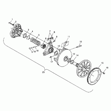 DRIVE CLUTCH - 099ET4ESA (4948334833C002)