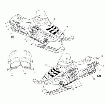 DECALS - RIGEL BLUE HOOD - 099EB4ES (4948344834a007)