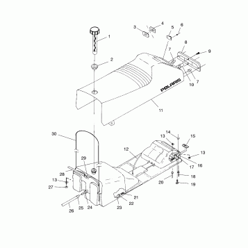 SEAT and GAS TANK - 099EB4ESA (4948344834a009)