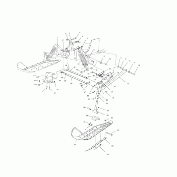 FRONT SUSPENSION and SKI - 099EB4ESA (4948344834b001)