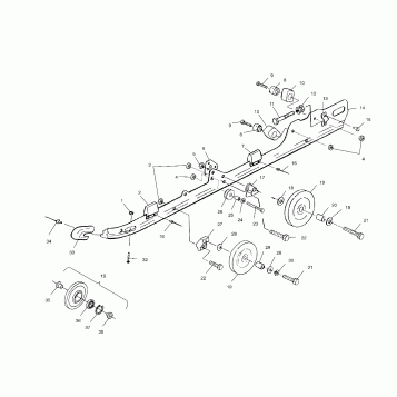 RAIL MOUNTING (SUSPENSION) - 099EB4ESA (4948344834b010)