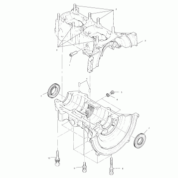 CRANKCASE - 099EB4ESA (4948344834c004)
