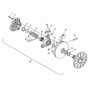 DRIVE CLUTCH - 099SB5BS (4948354835b011)