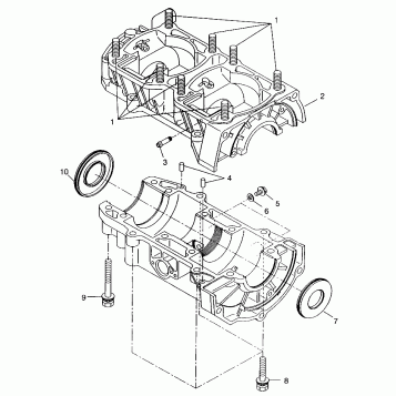 CRANKCASE - 099SB5BS (4948354835c003)