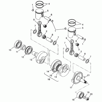 PISTON and CRANKSHAFT - 099SB5BS (4948354835c005)