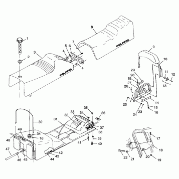 SEAT and GAS TANK - E99SS5BU (4948364836a005)