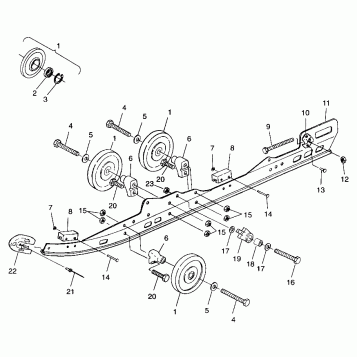 RAIL MOUNTING SUSPENSION - E99SS5BU (4948364836b012)