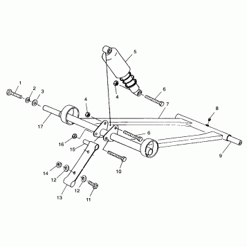 FRONT TORQUE ARM - E99SS5BU (4948364836b013)