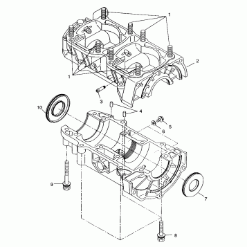 CRANKCASE - E99SS5BU (4948364836c008)