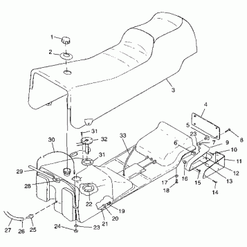 SEAT and GAS TANK - 099ET6ASA (4948384838a006)
