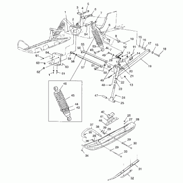 FRONT SUSPENSION and SKI - 099ET6AS(A) (4948384838b007)