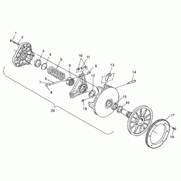 DRIVE CLUTCH - 099ET6ASA (4948384838c003)