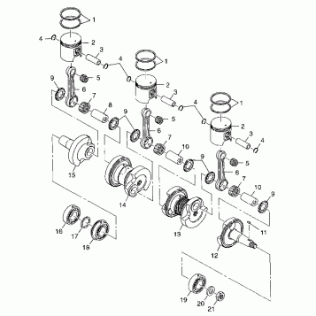PISTON and CRANKSHAFT - 099ET6ASA (4948384838c011)