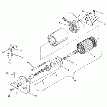 STARTING MOTOR - 099ET6AS(A) (4948384838d004)
