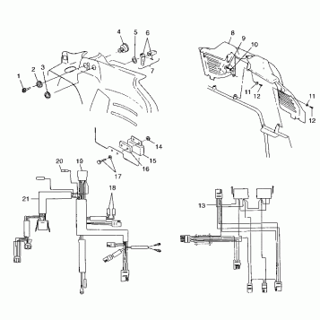 CONSOLE and WIRE HARNESS - 099AB6AS (4948394839a010)