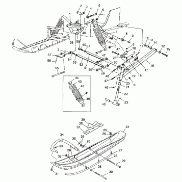 FRONT SUSPENSION and SKI - 099AB6AS (4948394839b005)