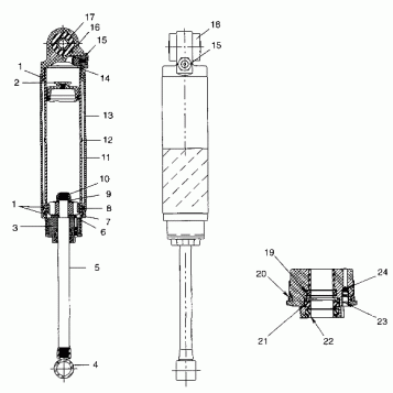FOX SHOCK - REAR TRACK - 099AB6AS (4948394839b014)