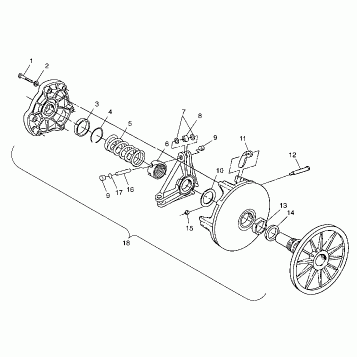 DRIVE CLUTCH - 099AB6AS (4948394839c002)