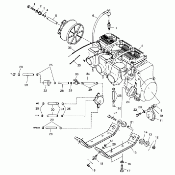 ENGINE MOUNTING - 099AB6AS (4948394839c005)