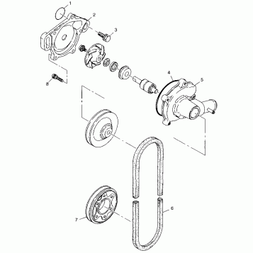 WATER PUMP - A04CH42AA/AE/AG (4986068606D07)
