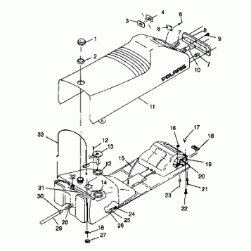 SEAT and GAS TANK - 099ED6AS (4948404840a006)