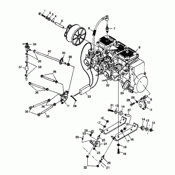 ENGINE MOUNTING - 099ED6AS (4948404840c001)