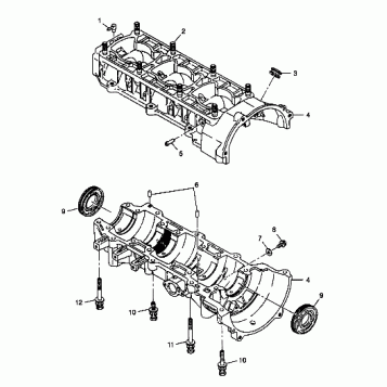 CRANKCASE - 099ED6AS (4948404840c007)