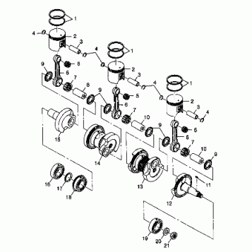 PISTON and CRANKSHAFT - 099ED6AS (4948404840c009)