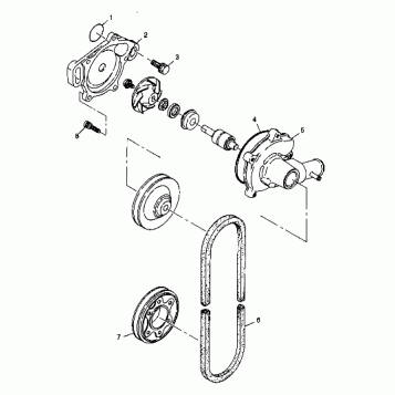 WATER PUMP - 099ED6AS (4948404840c010)