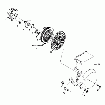 RECOIL STARTER - 099ED6AS (4948404840d001)