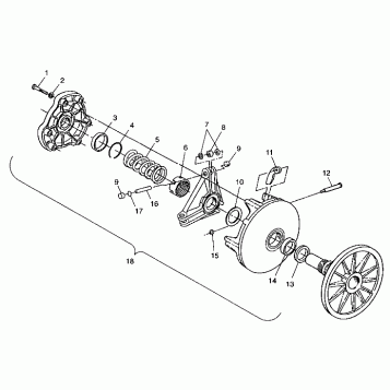 DRIVE CLUTCH - 099AB7BS (4948424842c003)