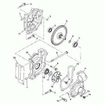 WATER PUMP - 099AB7BS (4948424842c014)