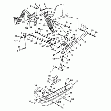 FRONT SUSPENSION and SKI - 099AB8AS (4948434843b001)