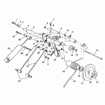 REAR TORQUE ARM - 099AB8AS (4948434843b013)