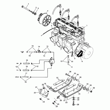 ENGINE MOUNTING - 099AB8AS (4948434843c007)