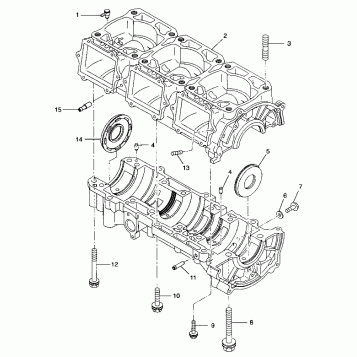 CRANKCASE - 099AB8AS (4948434843c009)