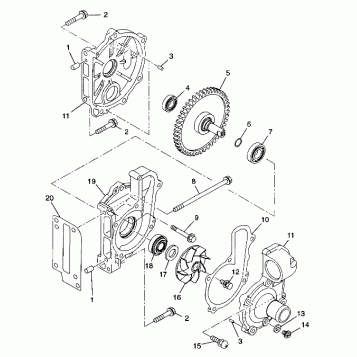 WATER PUMP - 099AB8AS (4948434843c014)