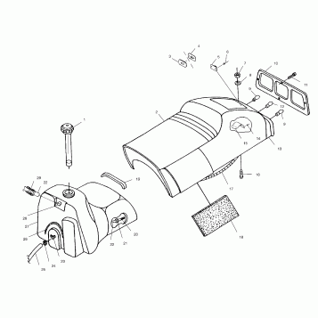SEAT and GAS TANK - 099SX4CS (4948444844a006)