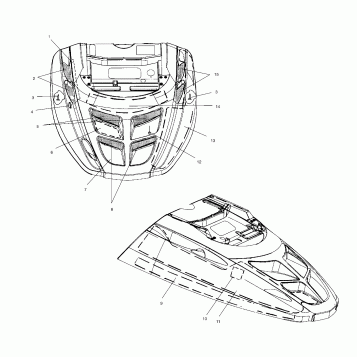 HOOD - FOAM/FOIL - 099SX4CS (4948444844a012)