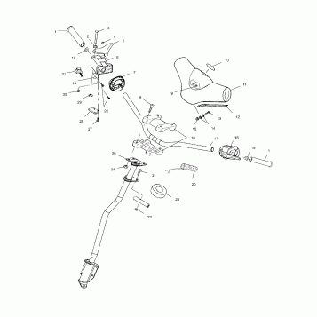 STEERING - HANDLEBAR - 099SX4CS (4948444844b006)