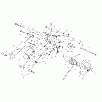 REAR TORQUE ARM - 099SX4CS (4948444844b012)