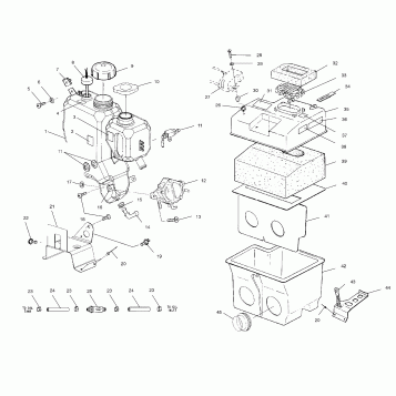 OIL TANK/AIR BOX - 099SX4CS (4948444844c005)