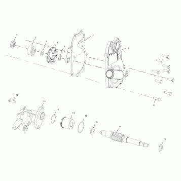 WATER PUMP/OIL PUMP - 099SX4CS (4948444844c009)