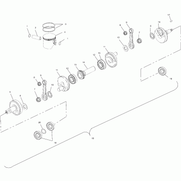 PISTON and CRANKSHAFT - 099SX4CS (4948444844c010)
