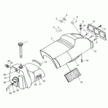SEAT and GAS TANK - 099SP5AS (4948454845a006)