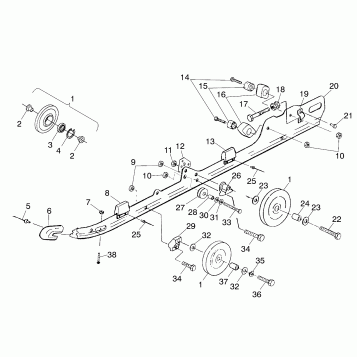 RAIL MOUNTING (SUSPENSION) - 099SP5AS (4948454845b010)